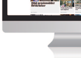 ebbl på pekplatta och smarttelefon E-tidningen el är en läsarvänlig digital version av papperstidningen.