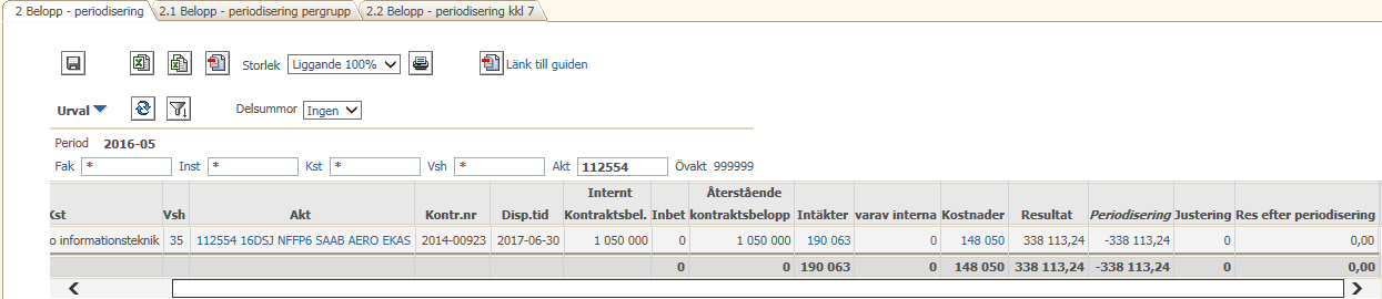 Kontroll periodiseringsbelopp GUIDE: Kontroll periodiseringsbelopp När ändra periodiseringsbelopp?