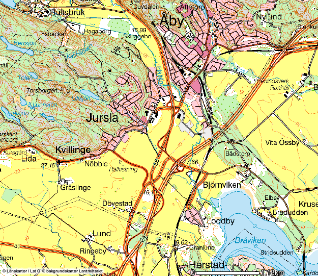 Åtgärdsområden 4. 3. 2. 1. Figur 3. Översiktskarta.