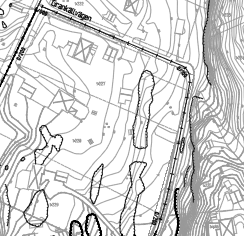 3.0 PLANERAD ANLÄGGNING Planerad vägutbyggnad är tänkt att ligga i befintlig vägsträckning och marknivå.