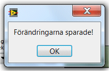 Stäng inte programmet under nedladdning eftersom detta kan medföra att felaktiga data nedladdas till modulen och filen. Detta leder till att systemet inte fungerar som det ska och orsakar alarm.