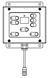 EasyKey -display 304,8 mm 7,6 mm 3. Använd utrustningen som mall och markera fästhålen på väggen på bekväm höjd för operatören och så att den är lättåtkomlig vid underhåll. FIG. 7. 4.