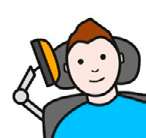 Till exempel kan man bläddra blad i dagboksappar som BookCreator, sätta igång film och musik, ta kort, måla med mera.