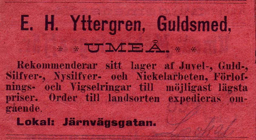 20 Yttergren Guldsmed, E. H.