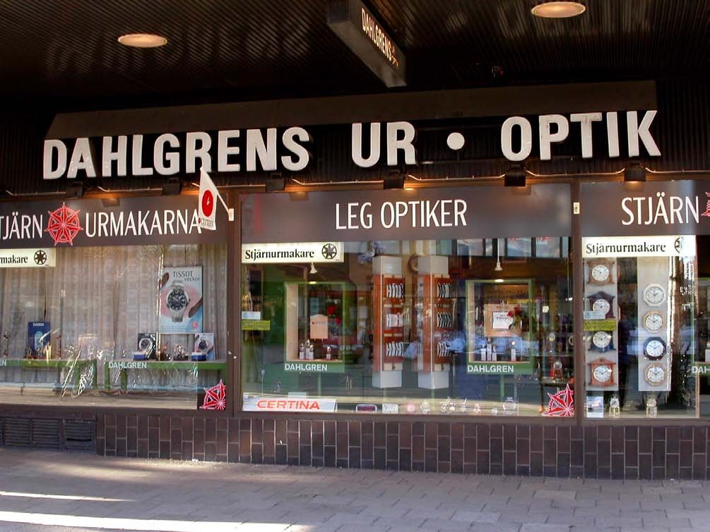 7 Dahlgrens Ur & Optiska affär, Edvin Kungsgatan 50 Tel.