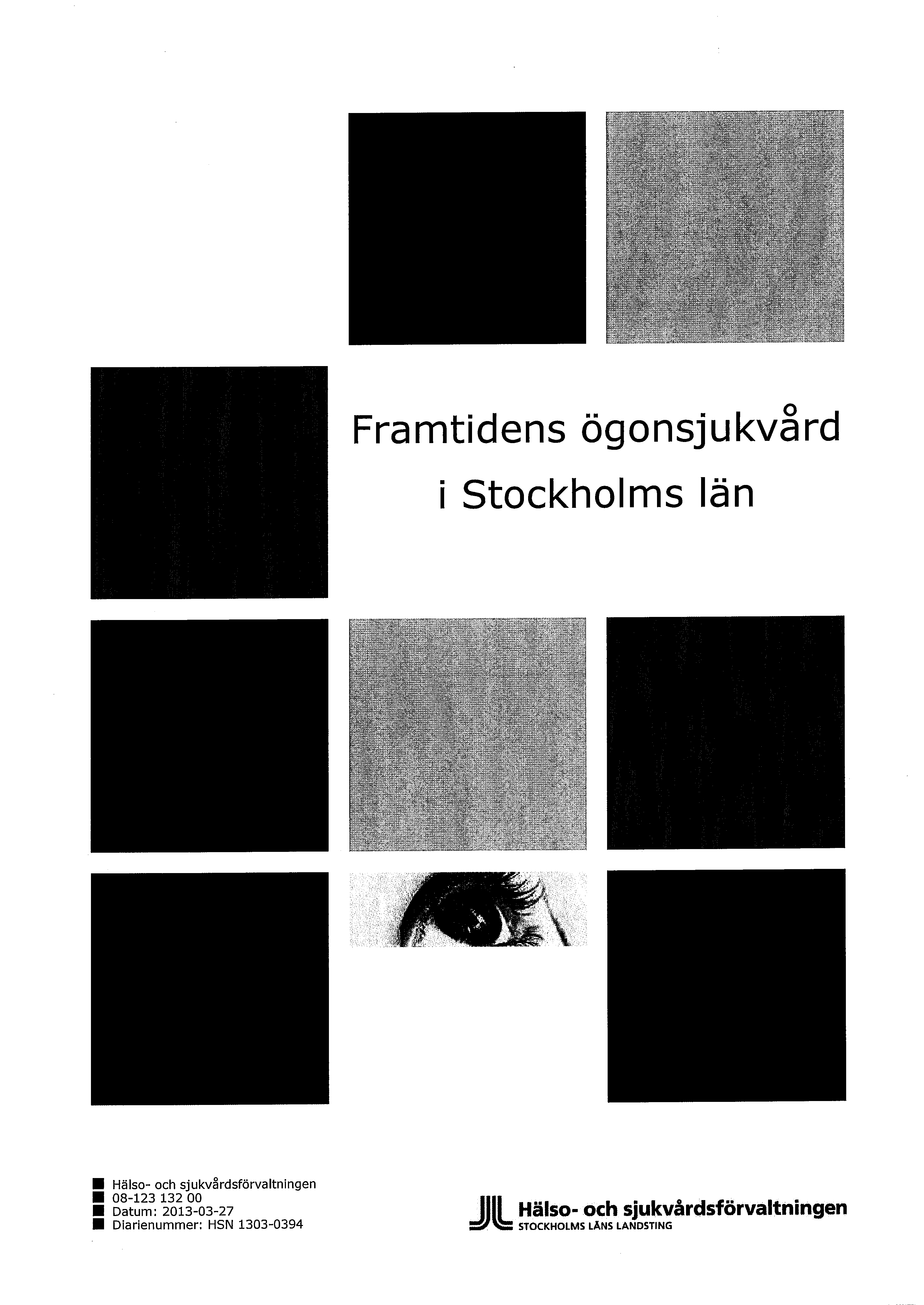 Framtidens ögonsjukvård i Stockholms län Hälso- och sjukvårdsförvaltningen 08-123 132 00 Datum: