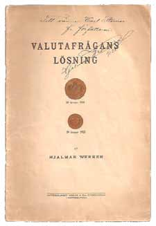 26. Wallroth, K.-A. Kursförhållandena inom det svenska penningeväsendet sedan början av 1800-talet.