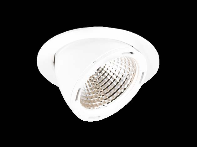 DOWNLIGT ALT / ALT MINI LED DOWNLIGT CEDEM Riktbar LED-downlight i två storlekar. Lampdel och stomme av gjuten aluminium. Reflektor av högblank renaluminium, ljusspridning 36 grader.
