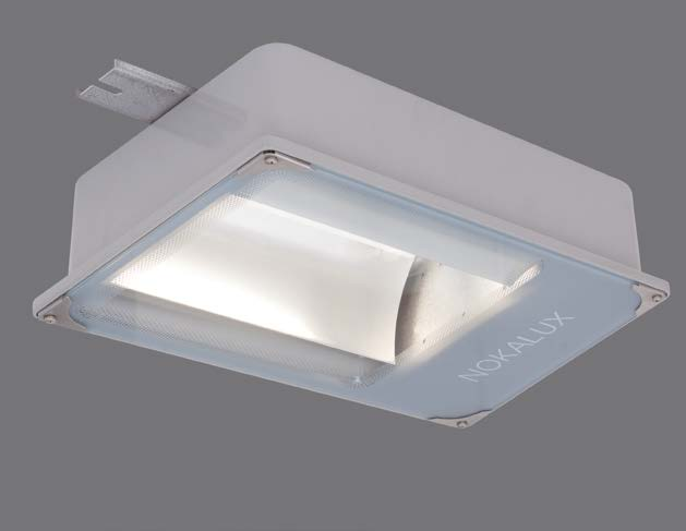 UTOMUS SISTEMA LED UTOMUS SISTEMA Kapslad armatur IP 65. Stomme av gjuten aluminium, som standard lackerad silvergrå. Front av härdat glas med rostfria hörnfästen och fästskruvar.