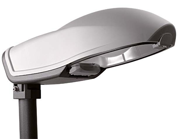 UTOMUS AVANTGARDE Apollo Gatuljusarmatur för urladdningslampa IP 65, max 250 W. Alternativt LED. Stomme av gjuten aluminium, som standard lackerad silvergrå. Underdel grafitgrå.