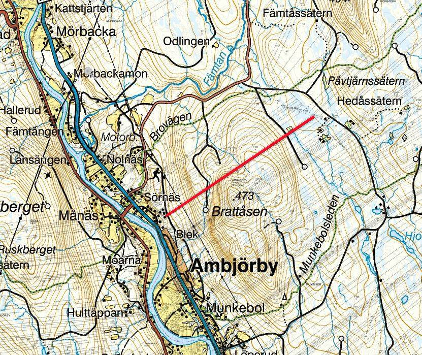 Totalt ca 12,6 ha varav ca 10,7 ha produktiv areal med en totalvolym på ca 1 078 m³sk. Belägna på östra sidan av Klarälven. Jakträtt i Ambjörby VVO. Arealuppgifter enligt taxerad areal.