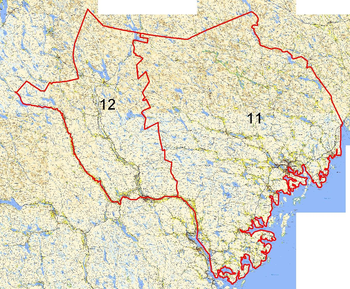 Inventeringsområden Länet har tidigare indelats i elva inventeringsområden för ÄBIN.
