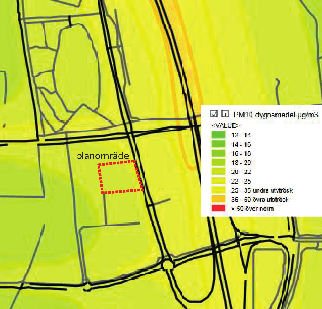 Skolans personalparkeringar kommer att ligga kvar på skolans fastighet och detta definierar en gräns för den nya fastigheten.