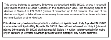 5. Regler och föreskrifter EN 55022 Compliance (Czech Republic Only) Polish Center for Testing and Certification Notice The equipment should draw power from a socket with an attached protection