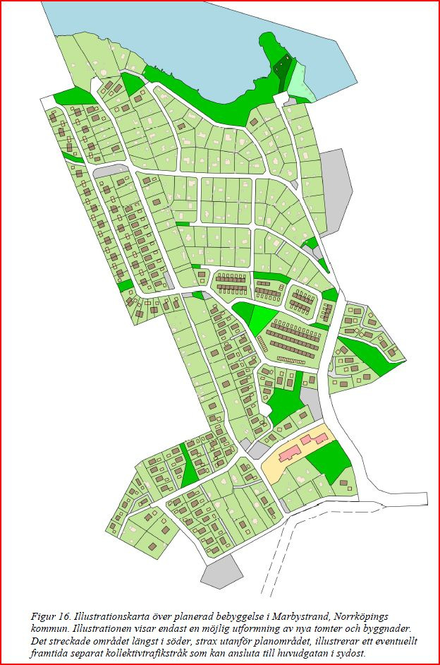 Naturskyddsföreningen anser att en Fördjupad översiktsplan måste tas fram för stadsdelen så att Marbyområdets förhållande till omgivningen fastläggs.