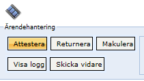 Via SÖK kan du söka fram den person som du vill skicka reseräkningen till.