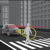 Pre-Collision System with Pedestrian Detection Kockskyddssystemet med fotgängardetektor (PCS with Pedestrian