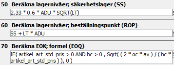 Det är rätt vanligt att det saknas en respittid. Planeringsformler används mest vid LPS men de används med fördel även för automatberäkning av planeringsparametrar, t.ex.