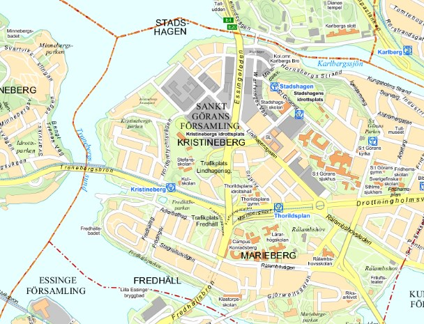 Planområdet ligger intill