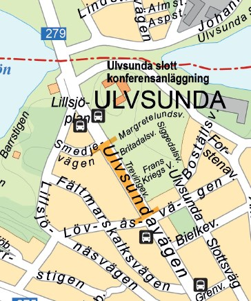 Sida 22 (44) Två träd som idag står i cykelbanan föreslås tas bort men ersätts förslagsvis på motstående sida av vägen samt framför bensinmacken.