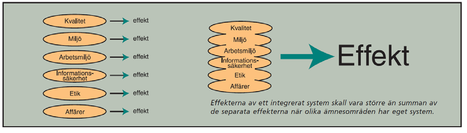 Eftersom strukturerna då är på plats och erfarenheterna och kunskaperna likaså blir investeringen begränsad om man beslutar sig för att integrera med ytterligare ett system.