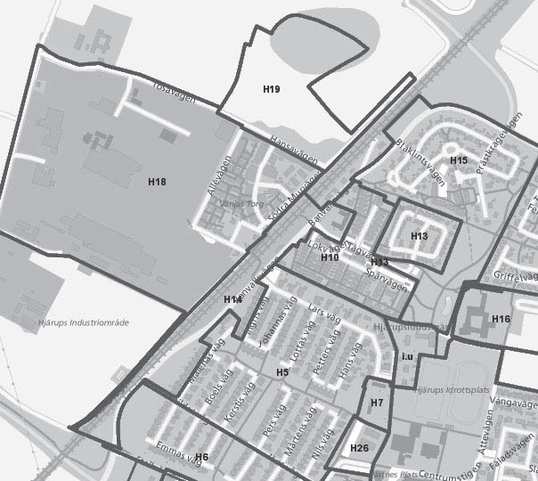 Ny vägförbindelse föreslås söder om Hjärup från ny trafikplats vid E22 till framtida trafikplats vid väg E6/ E20 (ersätter Lommavägen).