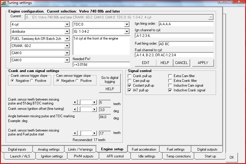 INSTÄLLNING - GRUNDKONFIGURATION Engine configuration Här väljer du huvudfunktionssättet som anpassat till just hur du väljer att installera systemet i din bil.