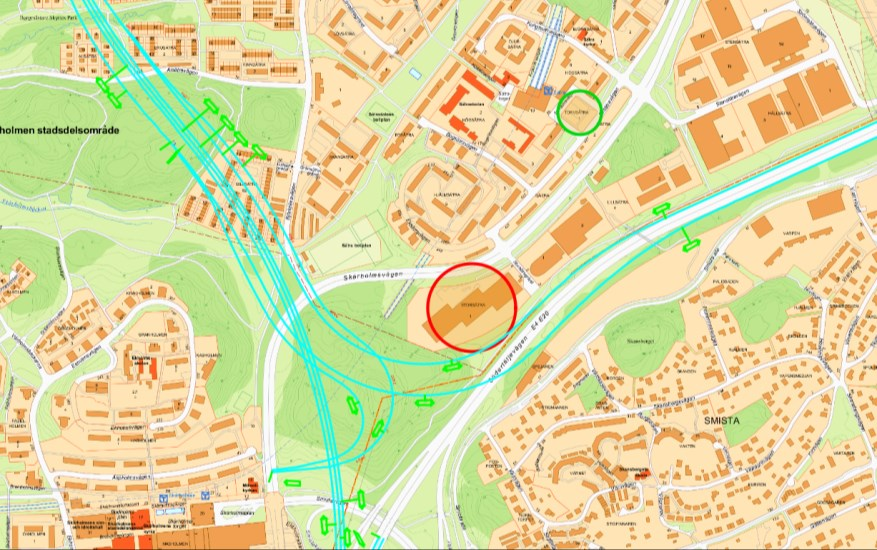 Sida 3 (7) År 1965 påbörjades utbyggnaden av Sätra och det planerades för arbetsplatser mellan den två nya trafiklederna Skärholmsvägen och Södertäljevägen. Stadsplanen för Sätra arbetsområde m.m (Pl.