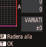 Den här funktionen är avsedd för avancerade användare som är vana vid att använda filter för färgtemperatur eller färgkompensation.