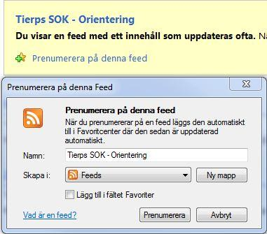 RSS 2010-11-09 22:04 För att se uppdateringar av hemsidan används RSS. Klicka på knappen för RSS uppe till höger. Om du surfar med Firefox är dialogen självförklarande.