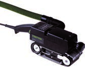 Festool bandslip BS 75 E-Plus Den längsgående motorns välbalanserade tyngdpunktsläge gör arbetet mindre påfrestande.