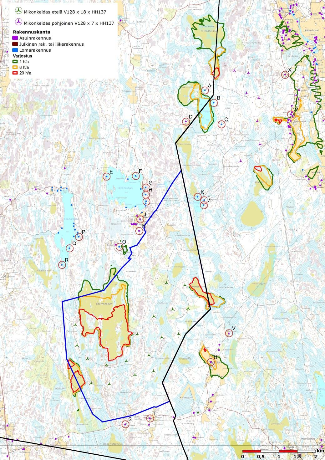 57, TEKN 16.3.2016 17:00 / Pykälän liite: Kaavaselostus_Planbeskrivning KRS_SWE[1] 17.2.20 FCG SUUNNITTELU JA TEKNIIKKA OY Planbeskrivning, Kristinestad 68 (97) Kristinestad 17.2.2016 Delgeneralplan för Mikonkeidas vindkraftspark 6.