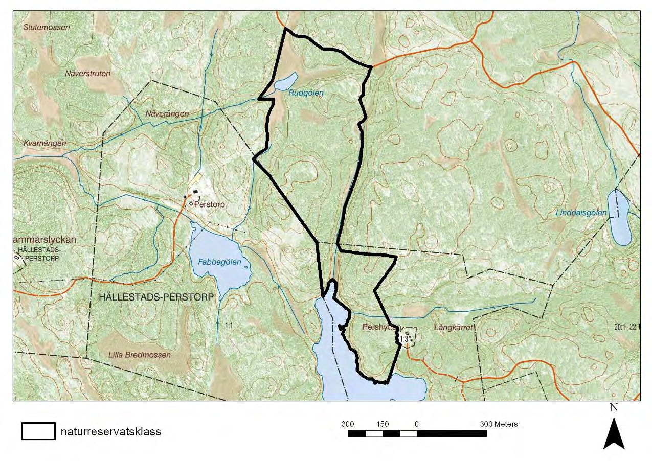 landskap som ligger utanför värdetrakt för naturskog med ett avstånd till annan värdefull naturskog på ca 1,5 km.