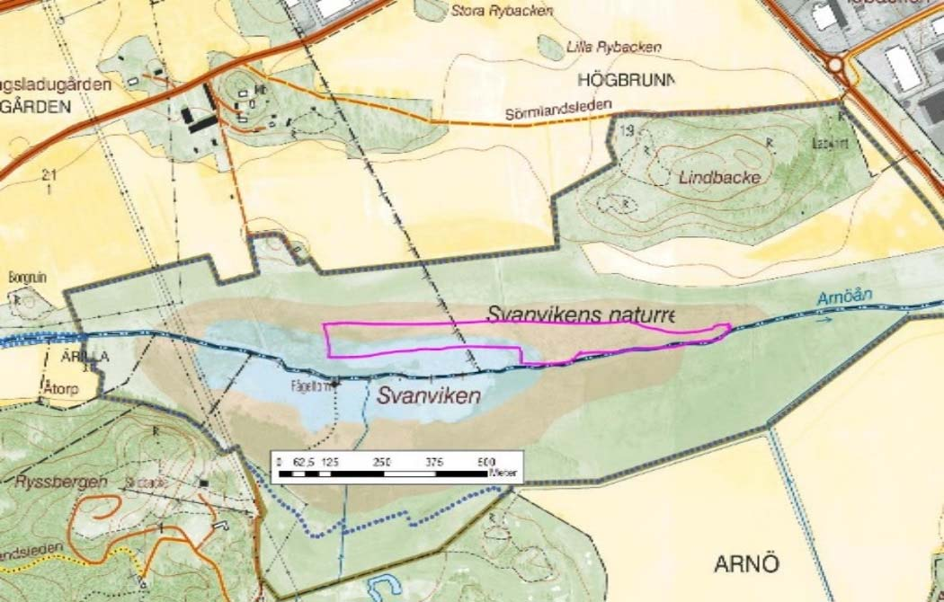 Svanviken-Lindbacke Koordinater (SWEREF 99): O 614223, N 6512747 Svanviken-Lindbacke Inventeringsår: 2013 Svanvikens strandängar består av fuktiga slåttermarker utmed Kilaån.