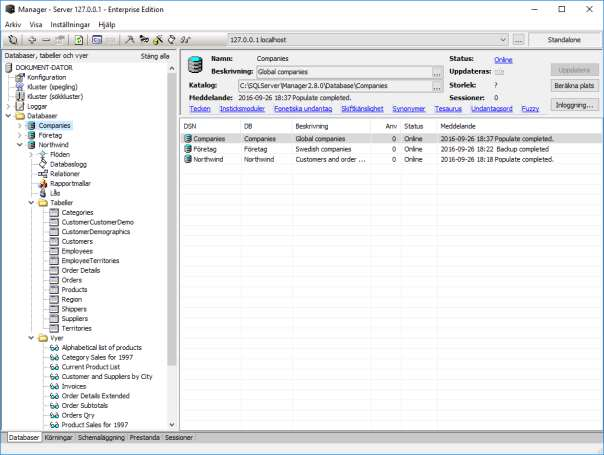 Kapitel 3 Översikt Boolware Manager I Boolware systemet ingår ett grafiskt verktyg, med vars hjälp Boolware Index Server kan konfigureras och underhållas.