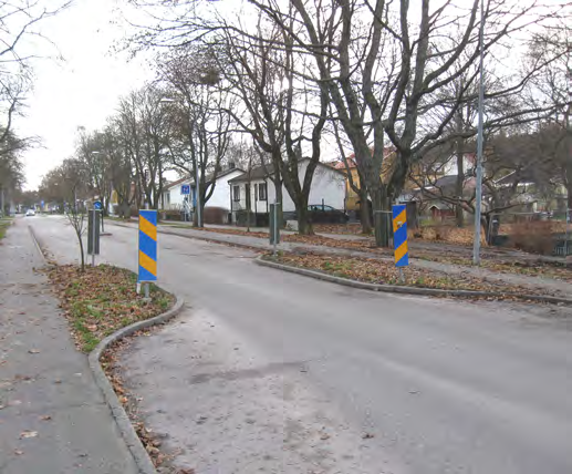 En förutsättning för hög trafiksäkerhet och trygghet är att det fysiska utrymmet för gående och cyklister är anpassat till deras behov.