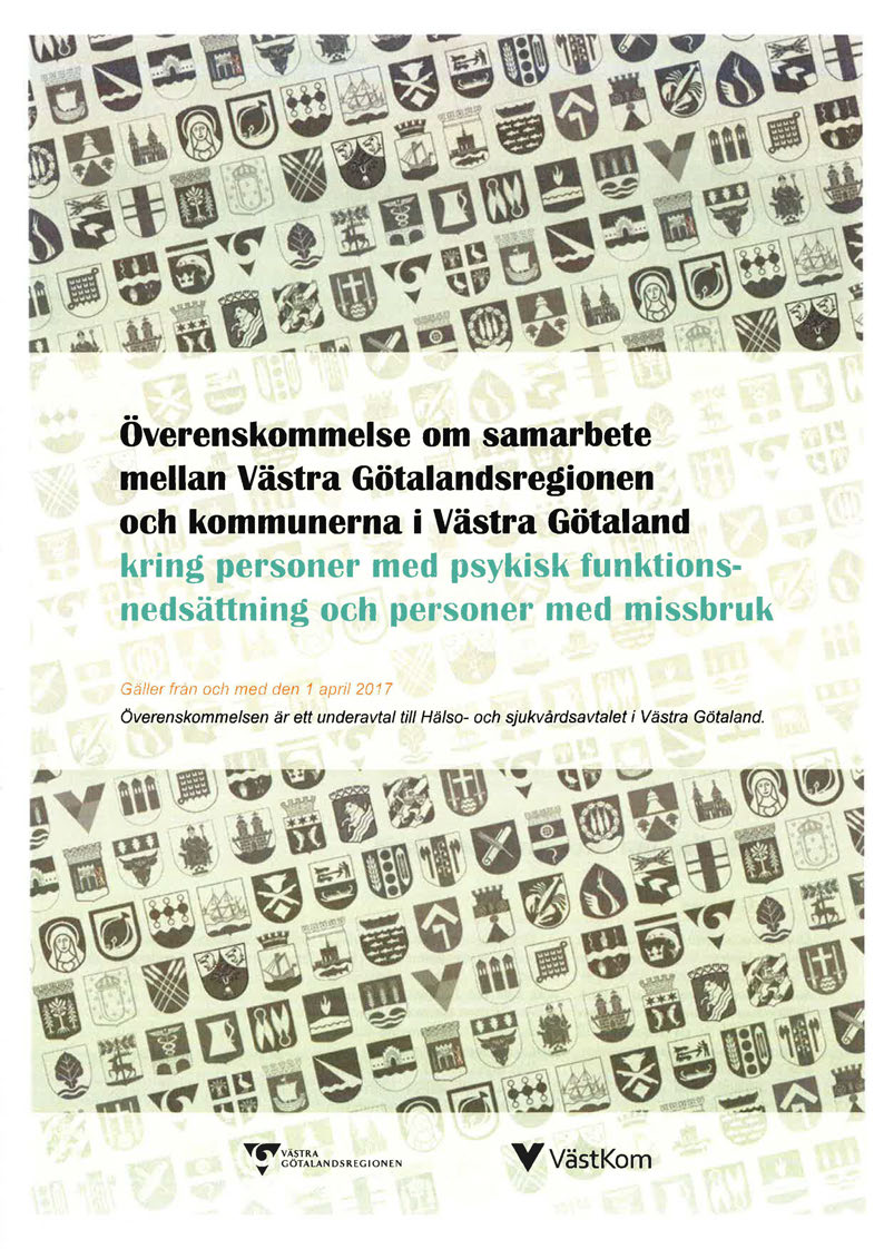 Överenskommelse om samarbete mellan Västra Götalandsregionen och kommunerna i Västra Götaland kring personer med psykisk funktionsnedsättning och personer med missbruk