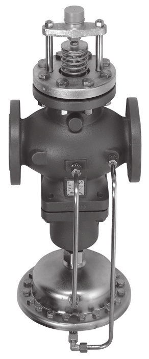Datablad Flödesregulator med inbyggd reglerventil (PN 16, 5, 40) AFQM, AFQM 6 retur- och tilloppsmontering Beskrivning AFQM 6 DN 40, 50 AFQM DN 65-15 AFQM DN 150-50 AFQM (6) är en självverkande