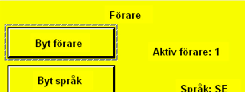 10. Förare 10.1. Förare I meny Förare kan följande inställningar utföras: Byt förare växlar aktiv förare 1 5. Den förare som är aktiv visas till höger om knappen.