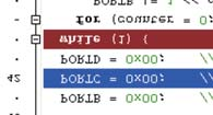 [Ctrl+Shift+F4] Var och en av dessa kommandon är aktiverad via tangentbordets genvägar eller genom att klicka på tillämpliga ikoner inom Watch Values fönstret.