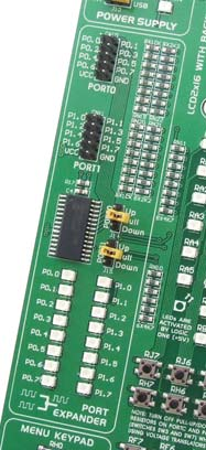 0 programmerare Hårdvaru In-Circuit avbuggare för felsökning i realtid på hårdvarunivå Port Expanderare skaffar en enkel I/O expansion (2 extra portar) genom att omvandla