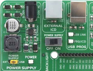 Använd den inbäddade PICfl ash programmeraren och PICfl ash programmet för att dumpa en hexkod i mikrokontroller och sätt igång ditt system för att