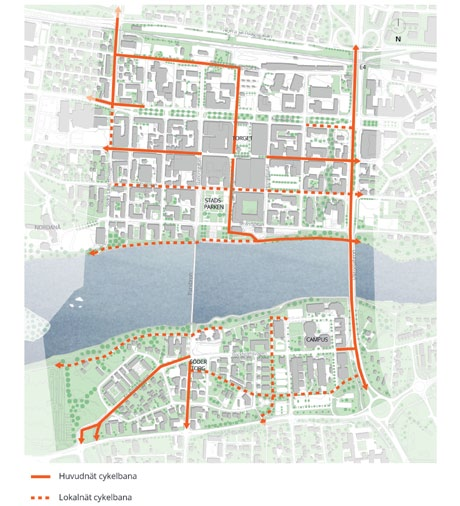 en ny sociodukt innebär en stor investering samtidigt som biltrafiken i stadskärnan bedöms öka. Positivt är att robustheten i systemet förbättras i jämförelse med idag.