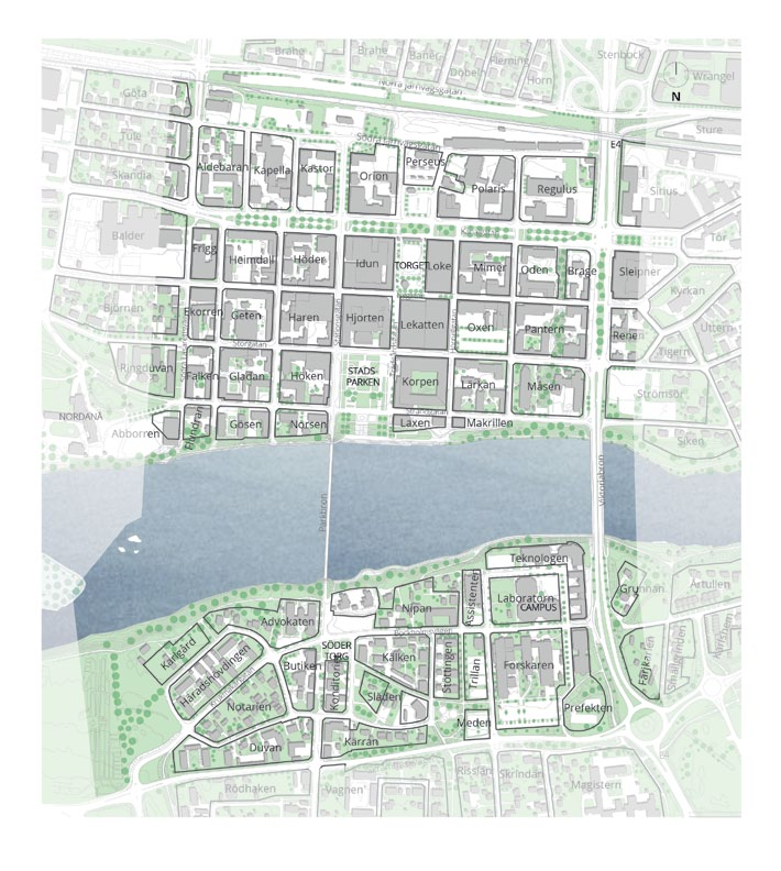 Kvartersnamn i Centrala stan Inom stadsplanering refereras det ofta till kvartersnamn i