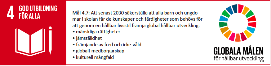 Nätverken och träffarna verkar för att stärka undervisning och utbildning i arbetet med lärande för hållbar utveckling enligt läroplaner och styrdokument.