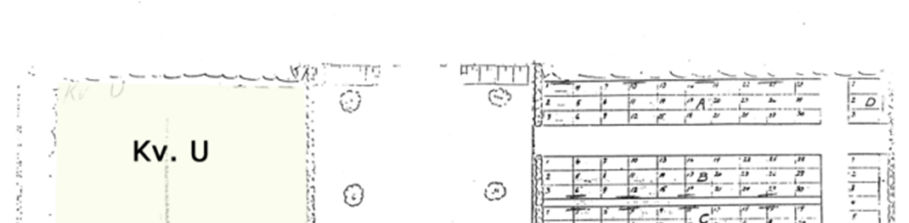 Karaktärsdrag för kvarter N X, L samt H I: Avgränsas av syrenhäck i