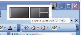 3. Bildoptimering Obs Om mer än en skärm är inkopplad kan användaren välja målskärmen för att ändra uppdelningen. Den markerade ikonen visar den del som valts. 3.