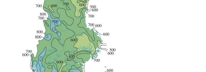 nederbördsområdet har utförts