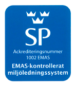 Revisionsutlåtande SP är ett av SWEDAC ackrediterat certifieringsorgan och miljökontrollant.