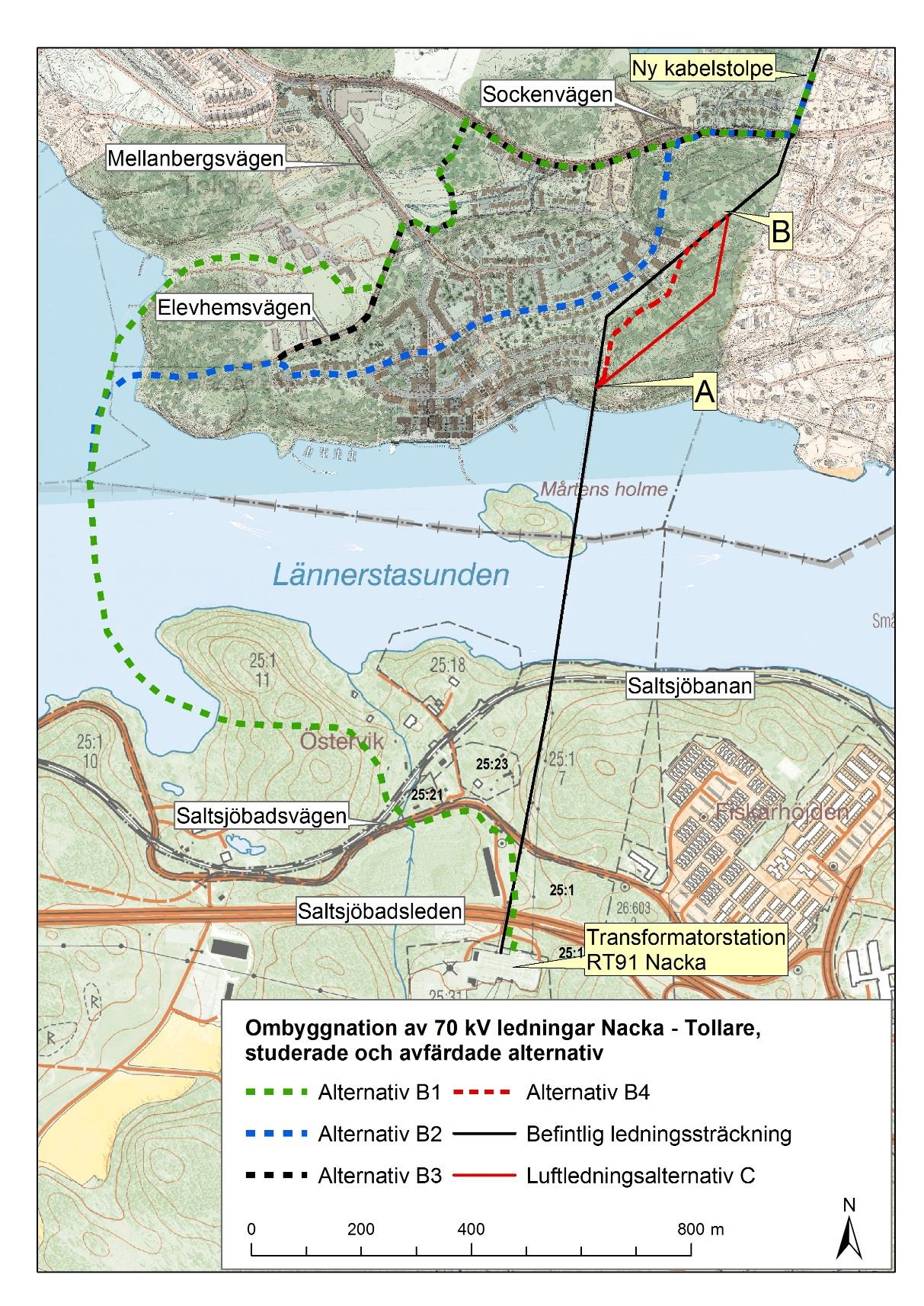 3.2 Tidigare studerade och avfärdade alternativ Figur 3. Studerade och avfärdade alternativ.